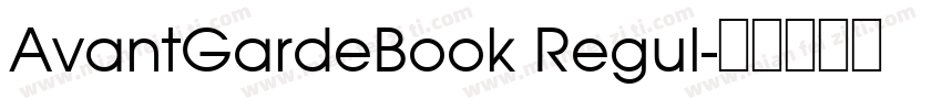 AvantGardeBook Regul字体转换